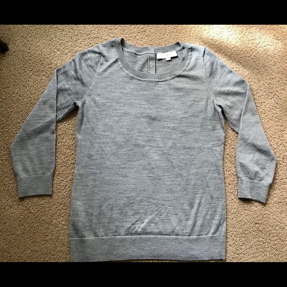LOFT Tops - LOFT Medium Gray 3/4 Length Sleeve Top